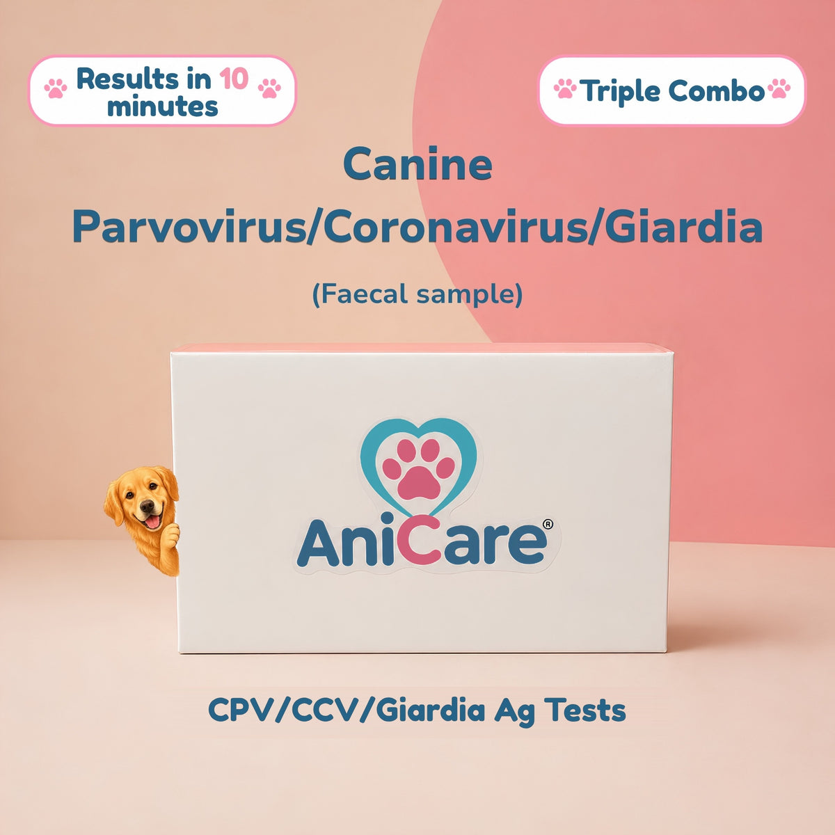 CPV/CCV/Giardia 3-in-1 Ag Rapid Tests