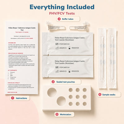 Feline Herpesvirus & Calicivirus (FHV/FCV) Ag Rapid Tests