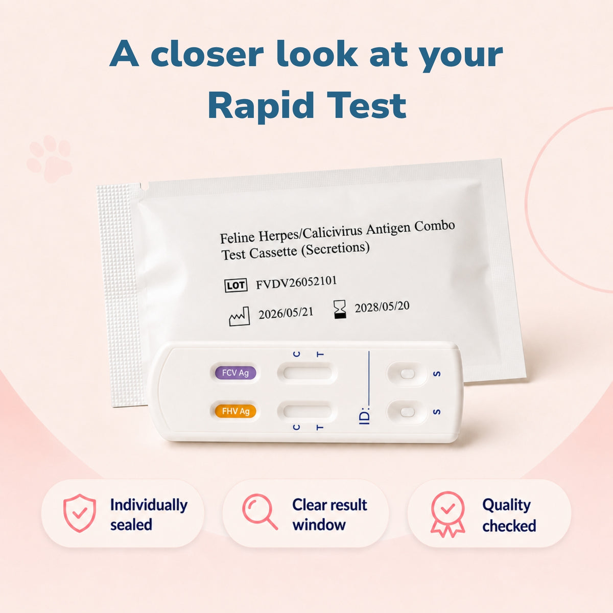 Feline Herpesvirus & Calicivirus (FHV/FCV) Ag Rapid Tests